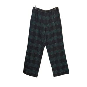 J.Jill green/navy/white tartan cotton  flannel pajama pants